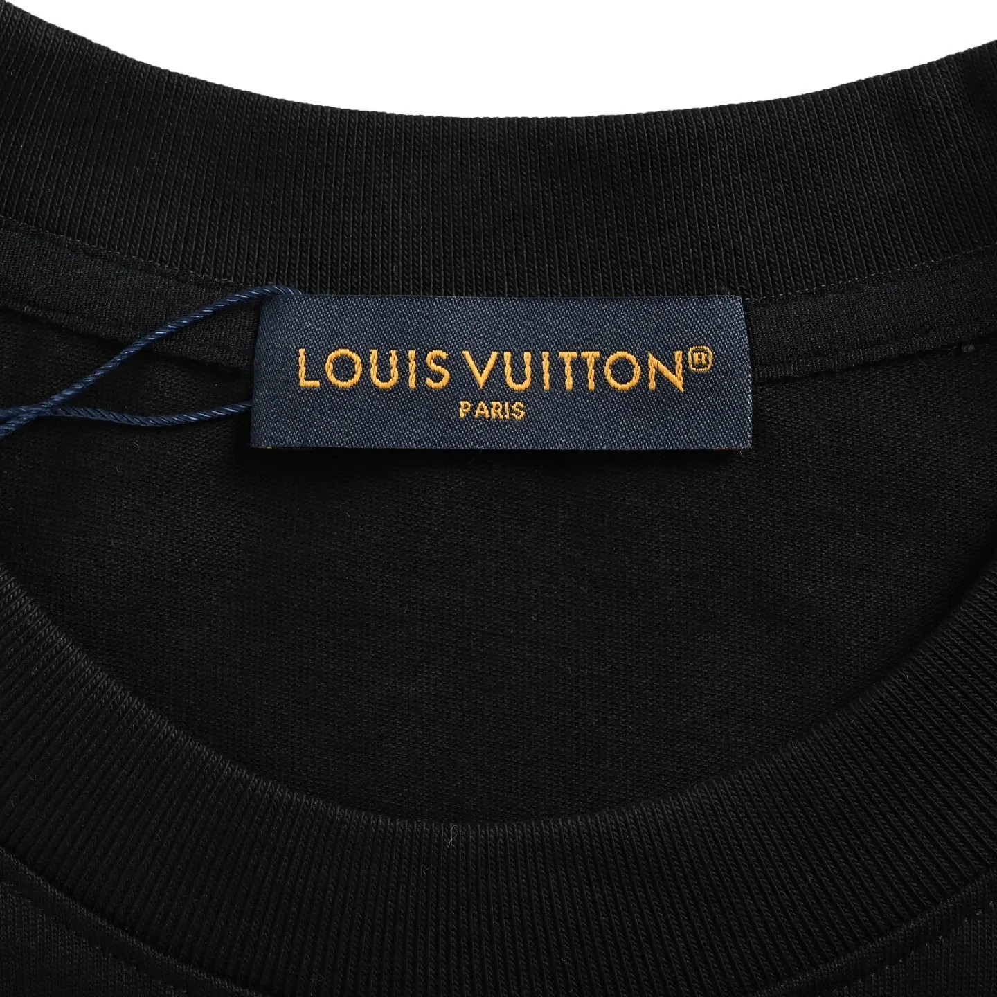 Louis Vuitton/Louis Vuitton 25ss chest letter printed presbyopia leather short sleeves